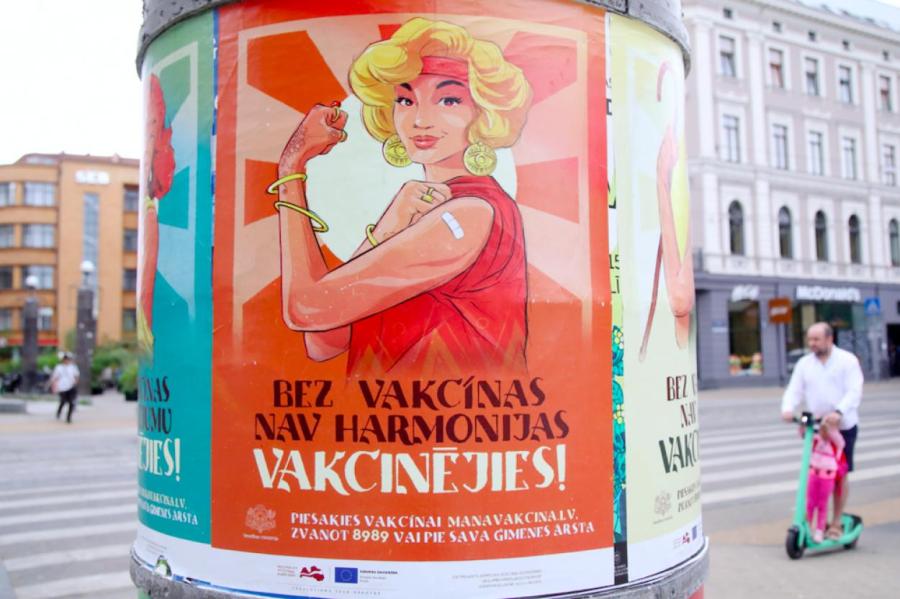 Изменят план агитации по вакцинации населения Латвии