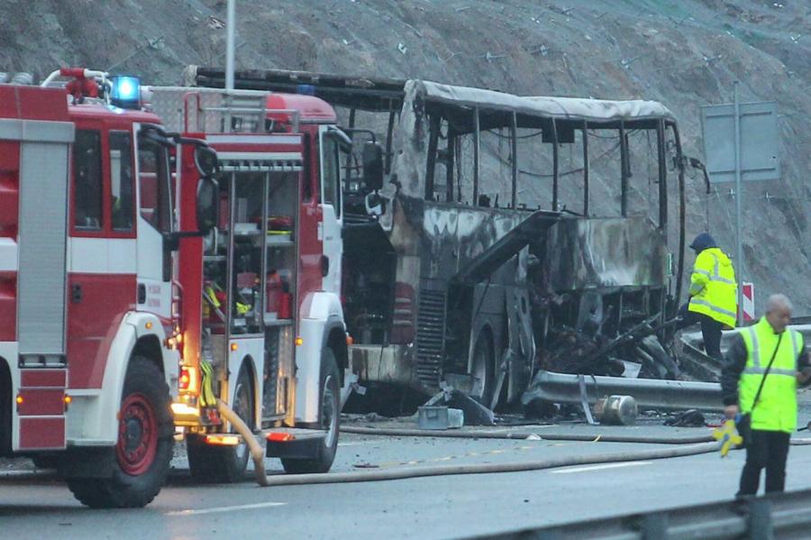 В Болгарии в результате ДТП в автобусе сгорели 46 пассажиров