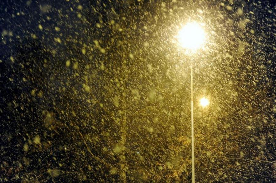 Метель и сильный снегопад: в Латвии объявлено оранжевое предупреждение