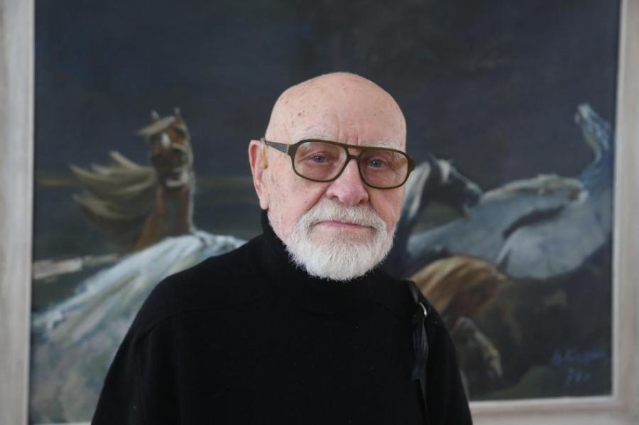 Старейший художник Латвии: Владимир Козин готовится отметить 100–летие