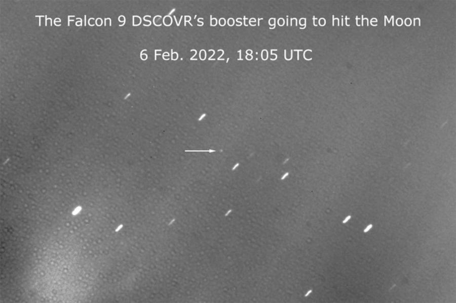 Астроном сфотографировал ступень ракеты Маска, падающую на Луну