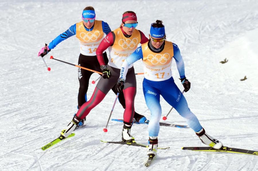 Латвийские лыжницы в олимпийской эстафете заняли 17-е место