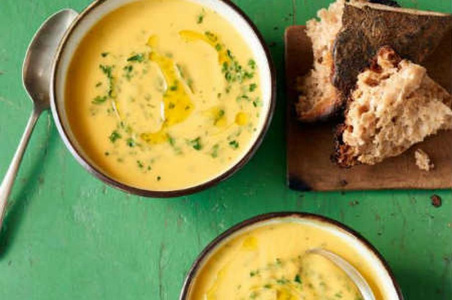 Суп со сливками и петрушкой на обед