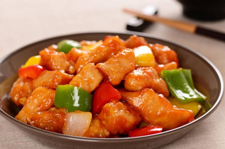 Легендарное китайское блюдо. Свинина в кисло-сладком соусе. Быстрый рецепт за 15 минут