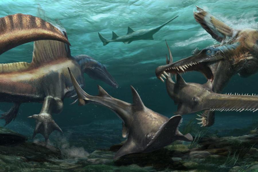 Первый плавающий динозавр - спинозавр — и его история