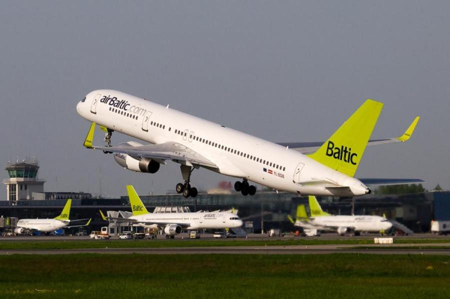 airBaltic в феврале перевезла в пять раз больше пассажиров, чем годом ранее