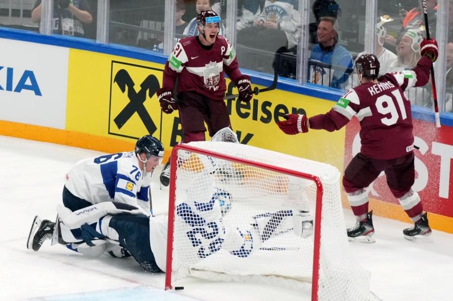 Латвия осталась в шаге от сенсации, уступив Финляндии в конце игры (ВИДЕО)