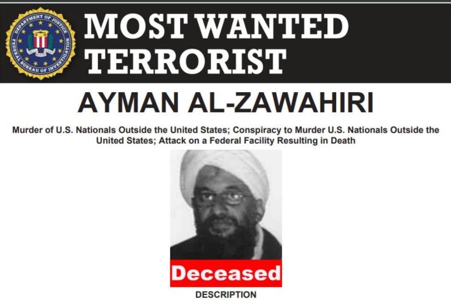 В Афганистане в ходе спецоперации США убит лидер «Аль-Каиды» Айман Завахири