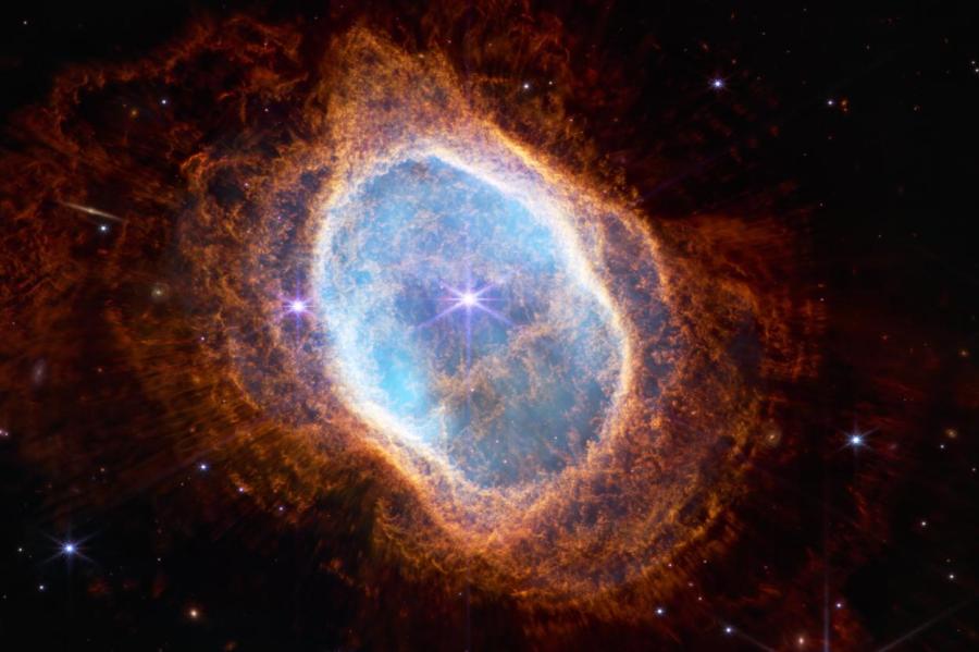 Внутри планетарной туманности NGC 3132 нашли неизвестные звёзды