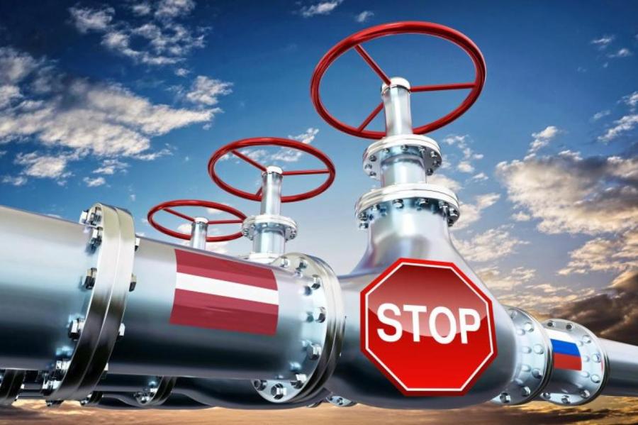 Санкции: в Латвию перестал поступать российский газ