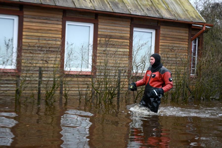 Наводнение в Екабпилсе обошлось страховщикам почти в миллион евро