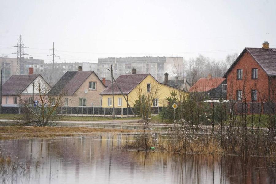 В Даугавпилсе объявлено оранжевое предупреждение о риске наводнения