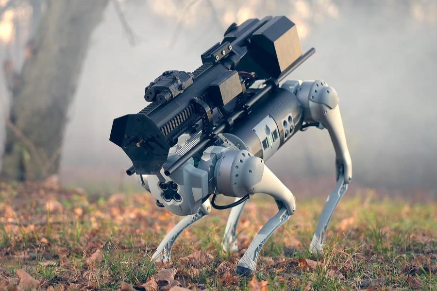 Псы войны: милых роботов-собак оснастили мощным огнеметом (Видео)