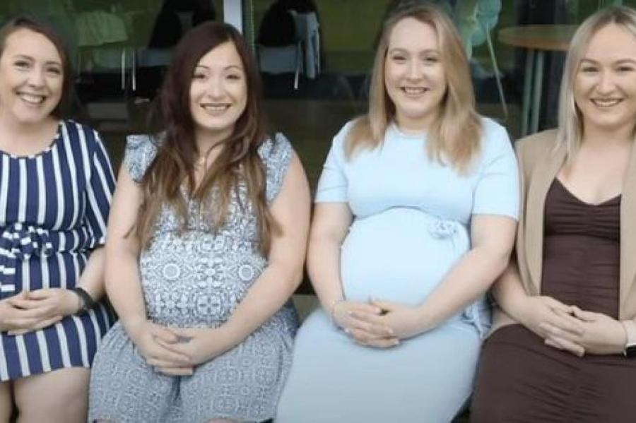 Дружная семья: в США четыре сестры забеременели одновременно
