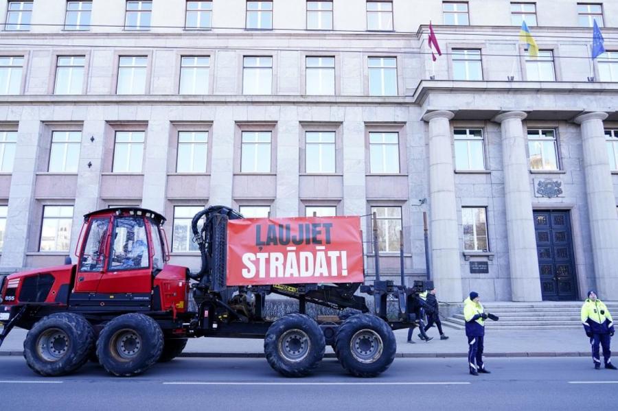 Лесовладельцы Эстонии поддержали протест латвийских коллег