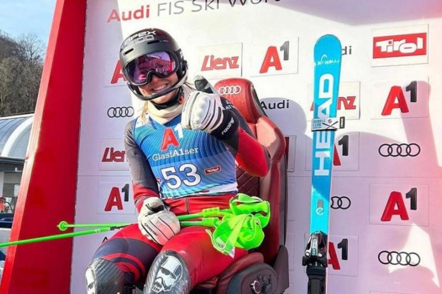 Латвийская горнолыжница Дженифер Германе успешно завершила сезон