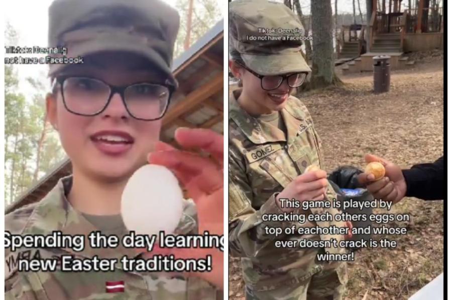 «Покрашу яйца по местным традициям»- иностранные солдаты отмечают Пасху в Латвии