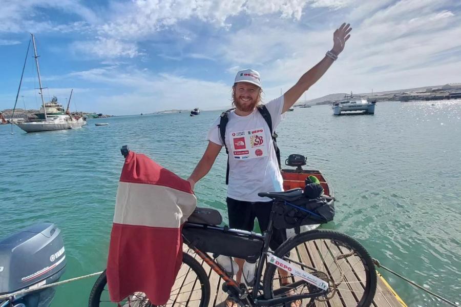 8 лет на лодке и велосипеде! Карлис Барделис завершил кругосветное путешествие