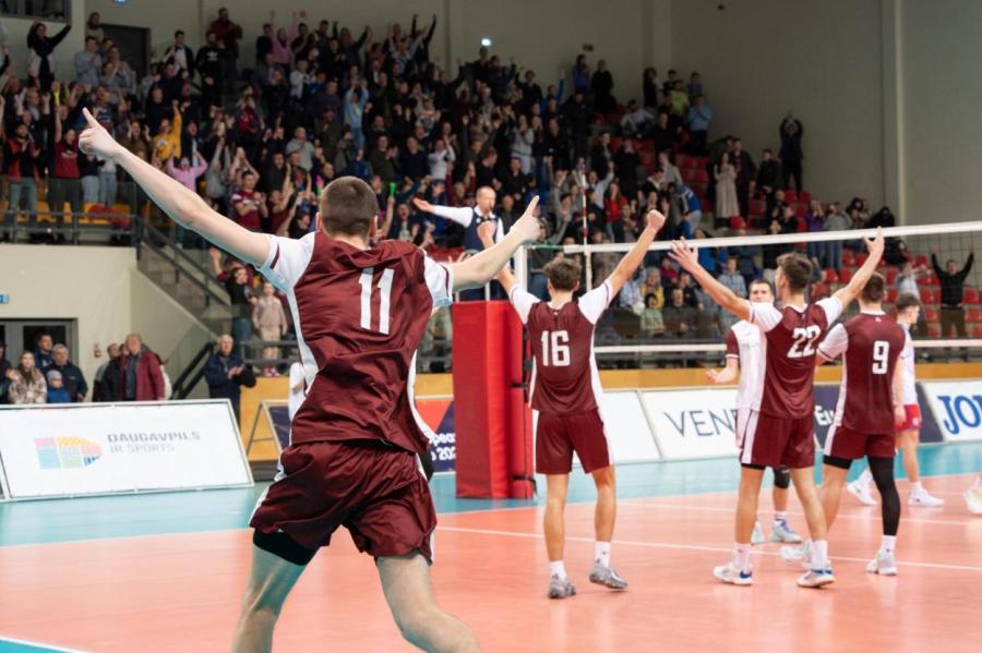 Сборная Латвии U20 по волейболу начала отборочный турнир ЧЕ с победы
