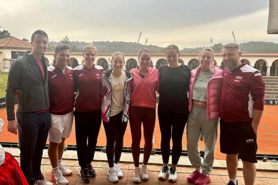 Латвийские теннисистки сразятся с Португалией в первом матче Кубка Кинг
