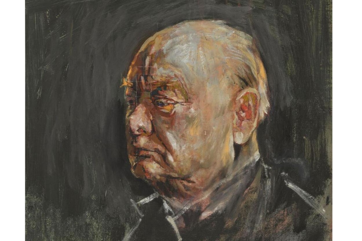 Эскиз сожженного портрета Черчилля продали за 1 млн долларов