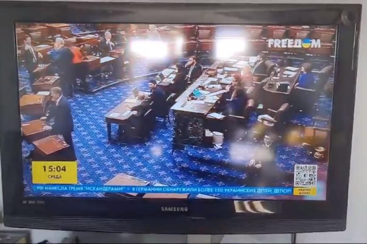 На платформе Tet во время эфира украинского канала Freedom показали пропаганду
