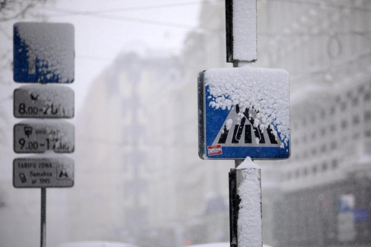 На большей части территории Латвии образуется снежный покров