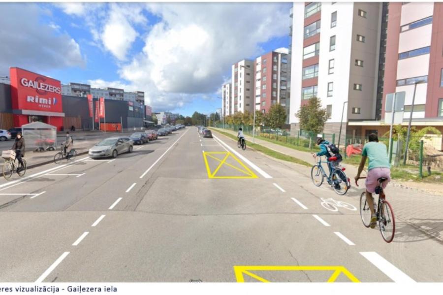 Рига отбирает куски дороги у автомобилистов, чтобы порадовать велосипедистов