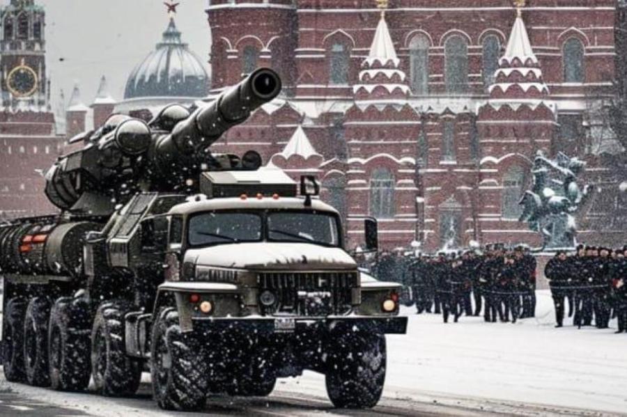 Парад Победы в Москве: под снегом без танков