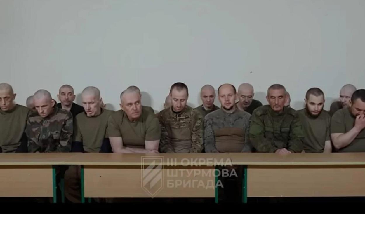 Украина опубликовала массовый допрос пленных военных-россиян (ВИДЕО)
