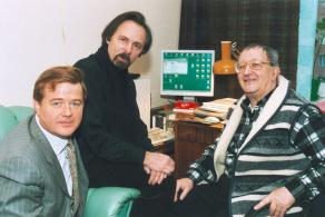 Андрей Сигле, Константин Лопушанский и Борис Стругацкий.