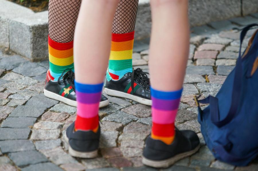 В мае 2019 года у Сейма Латвии собрались дети, которые требовали разрешить однополые браки. Фото: Sputnik, Сергей Мелконов