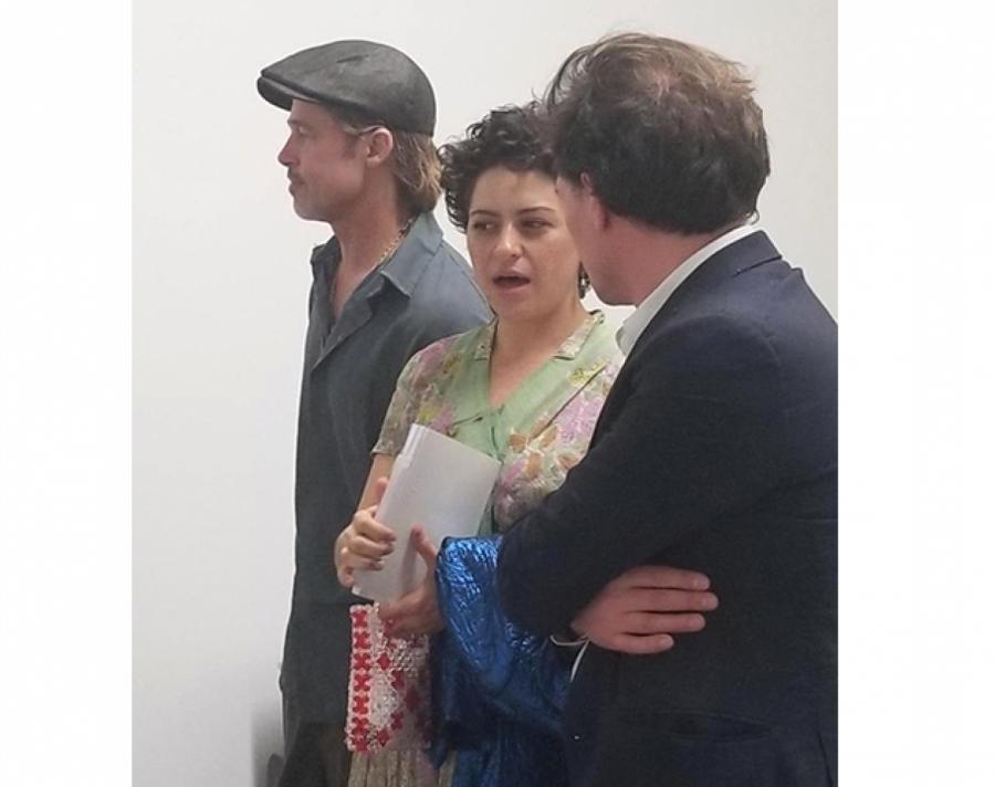 Брэд Питт и Алиа Шокат на выставке в Лос-Анджелесе ФОТО: GETTYIMAGES
