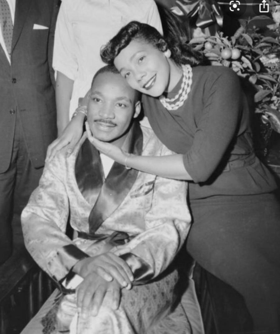 Мартин Лютер Кинг-младший с женой