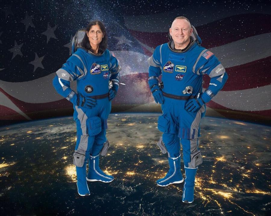 Космонавты-испытатели Уильямс и Уилмор.