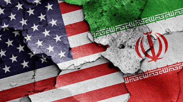Изображение к статье: Иран - США, флаги