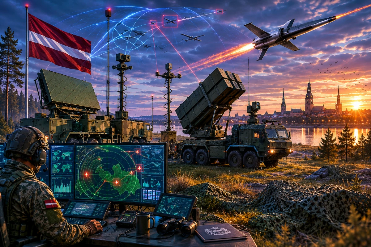 Изображение к статье: Операция ПВО на закате
