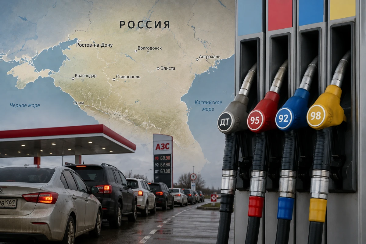 Изображение к статье: Заправка и карта юга России