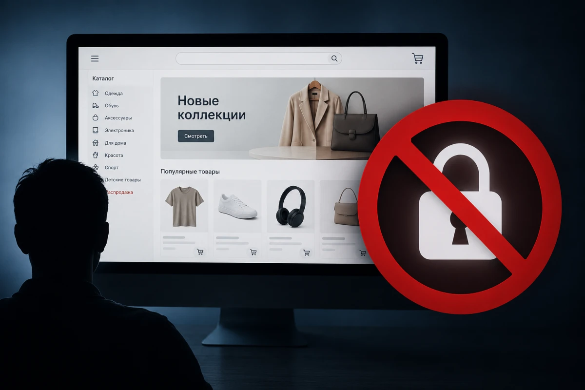 Изображение к статье: Доступ запрещен к онлайн-шопингу