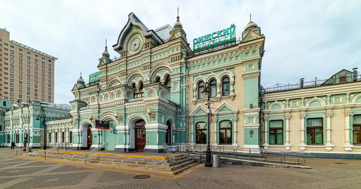 Изображение к статье: Рижский вокзал в Москве.