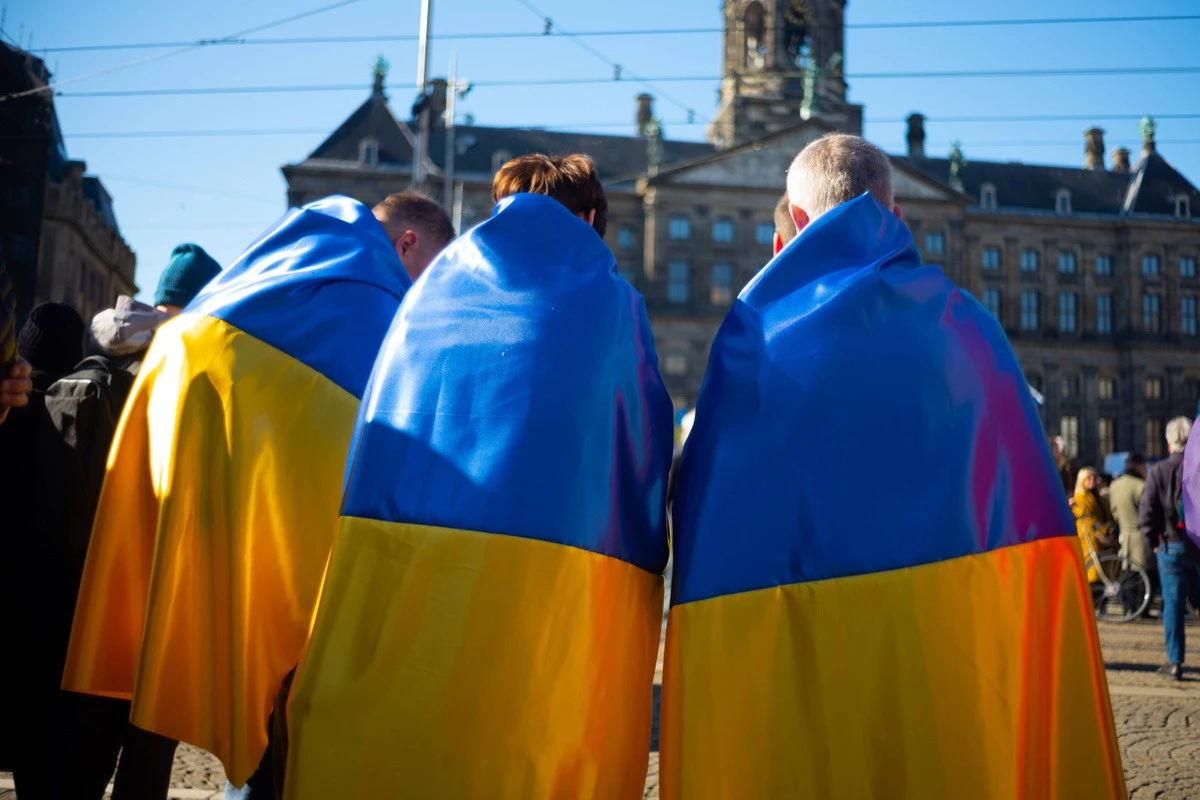 Изображение к статье: Украинские беженцы.