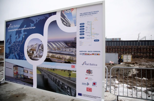 Изображение к статье: плакат Rail Baltica