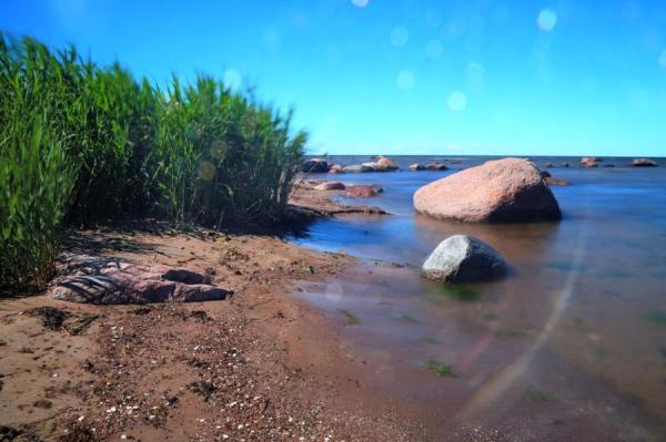 Самая холодная вода по-прежнему на побережье Рижского залива