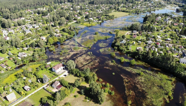 Ночью уровень воды в реке Свете продолжал повышаться, а в Лиелупе - понизился