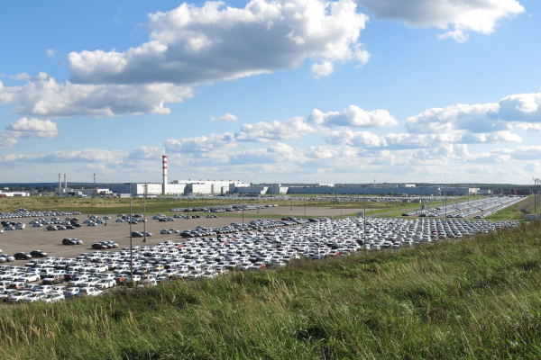 Калужская площадка VW в лучшие времена.