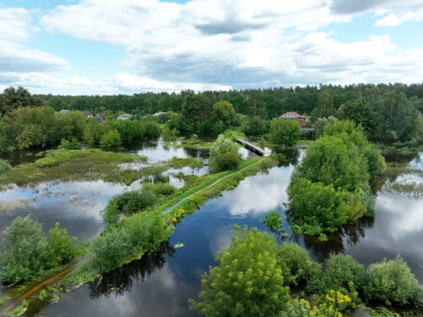 Уровень воды в реках Земгале падает