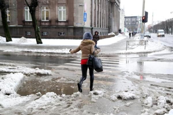 Во вторник по всей Латвии ожидается оттепель