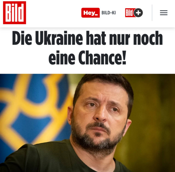 Bild взвешивает шансы Украины, их немного