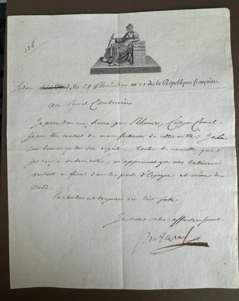 Изображение к статье: В Москве продают письмо Наполеона, начальная цена 22 000 евро