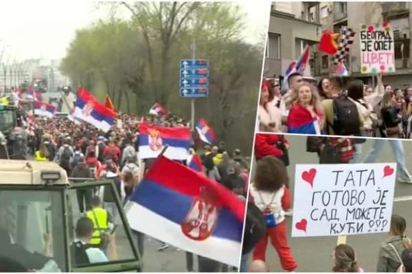 В Белграде проходят масштабные антиправительственные протесты, есть первые инциденты